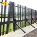 Euro style galvanized metal high security palisade fencing